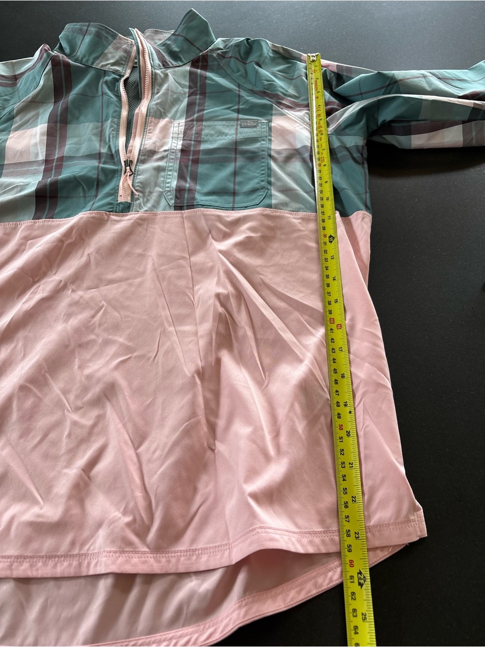 EUC LL Bean Windbreaker Women’s Pullover Plaid Lightweight Jacket ID #514065 M - Picture 11 of 15